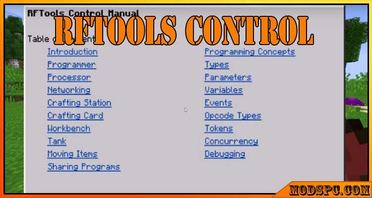 RFTools Control Mod 1.16.5/1.15.2/1.12.2